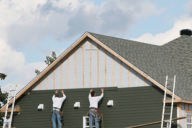 Professional Siding Contractor technician working in Lawndale, NC